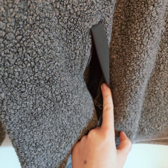 Orvis Women's Grey Wool Blend Quarter Zip Pullover Sweater M - Picture 4 of 6